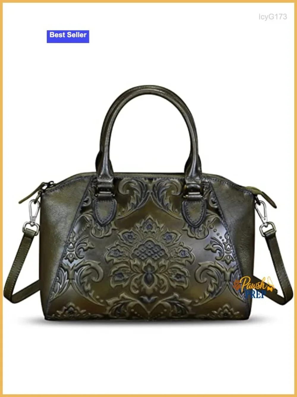 Vintage Genuine Leather Satchel Bag Women Crossbody Shoulder Handbag